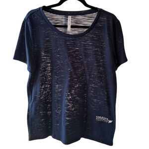 Fabletics Women’s Blue Crew Neck T-Shirt Size L Athleisure Casual